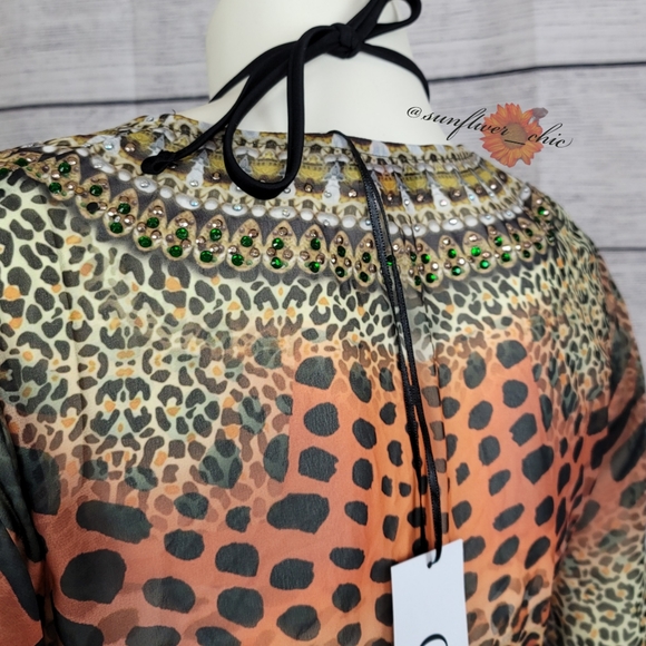 🆕️Colors of Fashion Jeweled Animal Print Duster - Picture 8 of 15